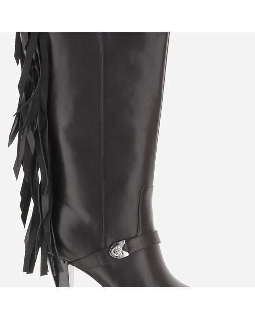 Pinko Black Boots Vane 03 Leather