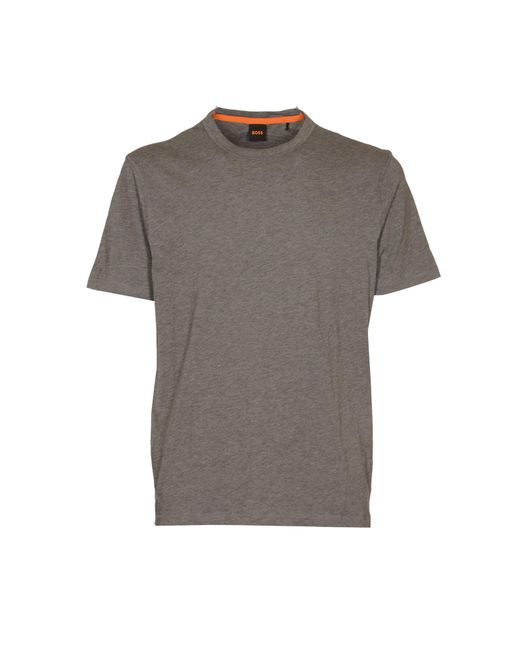 Boss Gray Round Neck Classic T-Shirt for men
