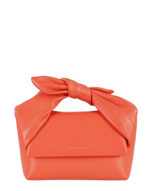 J.W. Anderson Red Bow Midi Twister Bag