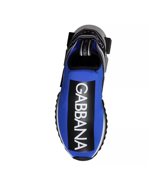 Dolce & Gabbana Blue Logo Low Top Sorrento Sneakers Shoes for men