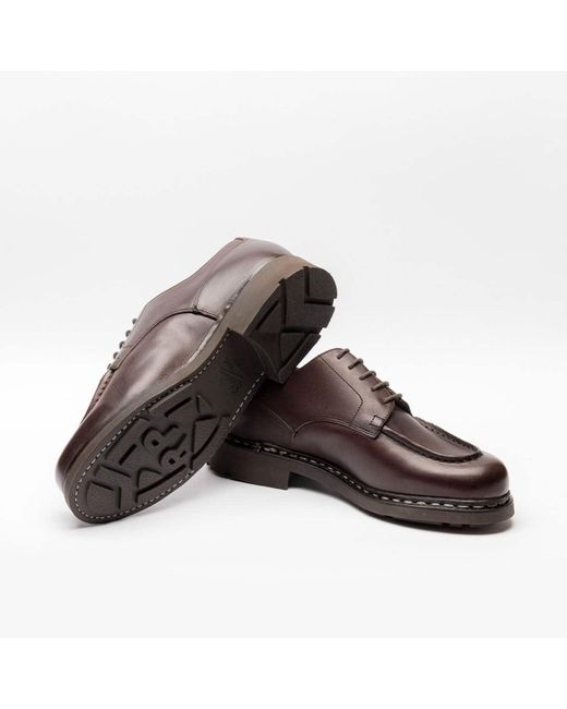 Paraboot Brown Chambord Tex Calf Derby Shoe for men