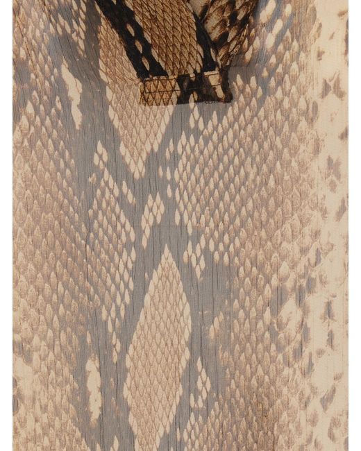 Le Plain Brown Shirt Animal Print Blouses
