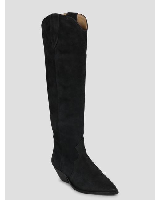 isabel marant denvee suede boots