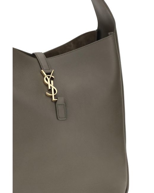 Saint Laurent Brown Shoulder Bag Le 5 À 7 Calf Leather
