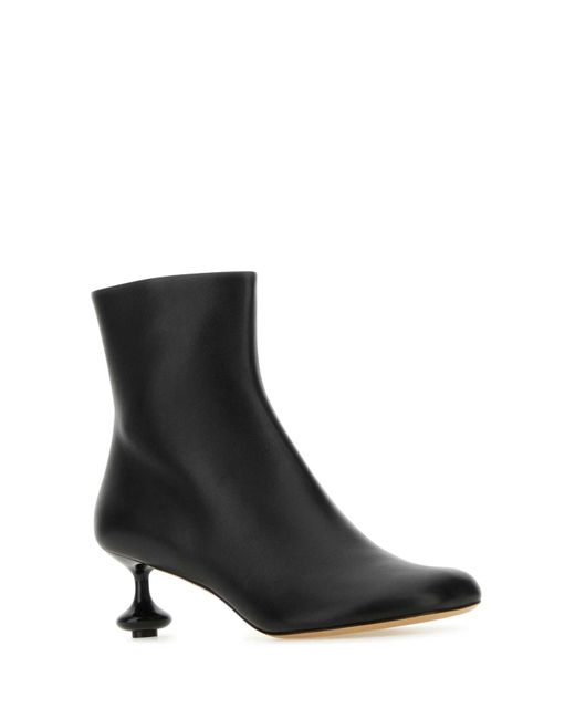 Loewe Black Toy Sculpted-heel Leather Ankle Boots
