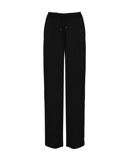 Herno Black Straight Trousers