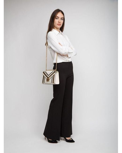 Michael Kors White Crossbody Bag Polyester Crossbody-Bags