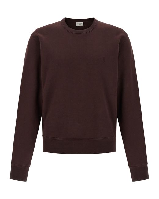 Saint Laurent Brown Cassandre Sweatshirt for men
