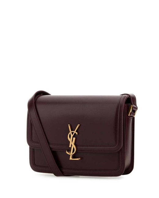 Saint Laurent Purple Solferino Medium Satchel Bag