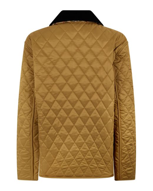 Burberry Brown Quilted Jacket Dranefeld Polyester
