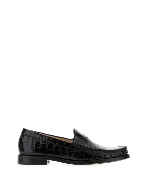 Stuart Weitzman Black Moccasters
