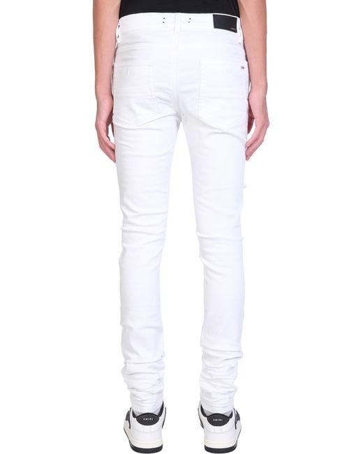 Amiri Jeans In Denim - Men in White for Men | Lyst