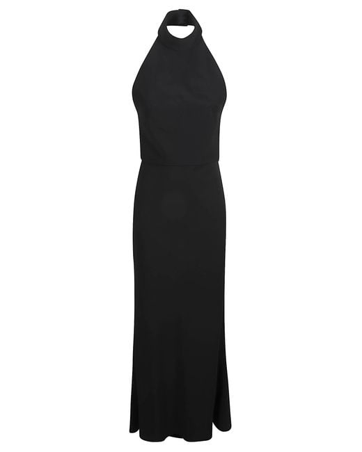 Alexander McQueen Black Round Neck Sleeveless Dress