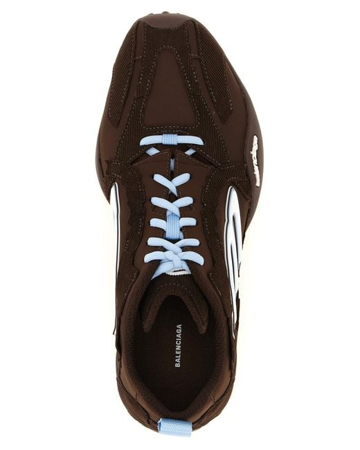 Balenciaga Brown Polyester Athletic Sneakers for men