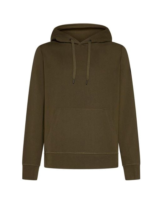 Canada Goose Green Logo-Embroidered Drawstring Hoodie for men