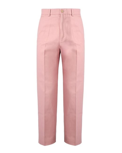 Gucci Pink Light Cotton Pants for men