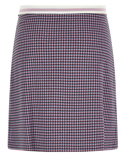 Marni Purple Houndstooth Skirt