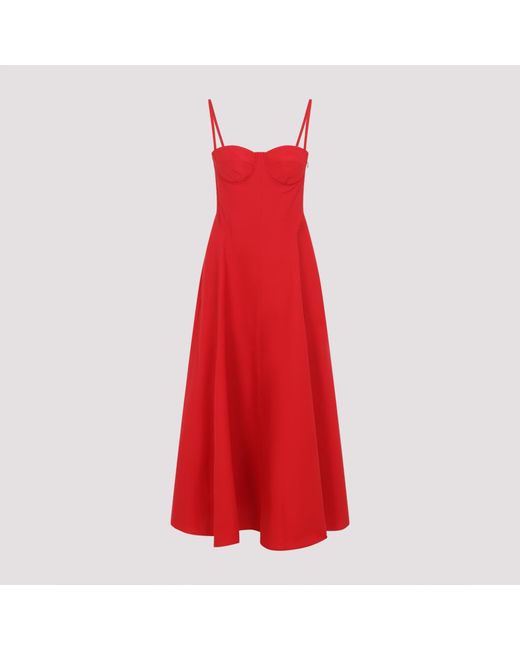 Ralph Lauren Red Midi Dresses