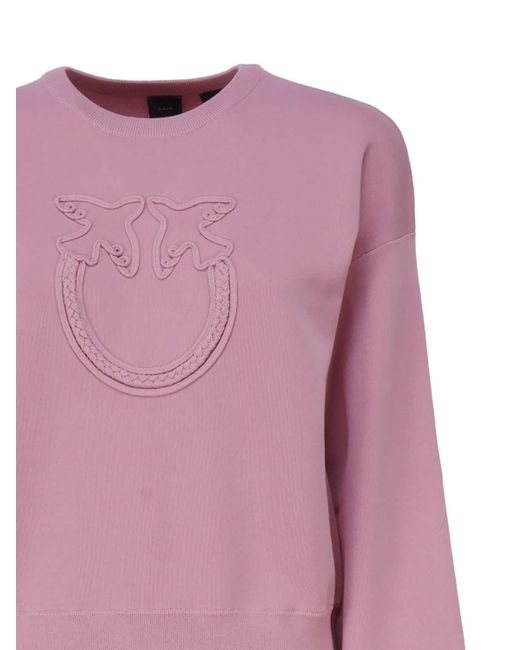 Pinko Pink Sweater With Logo