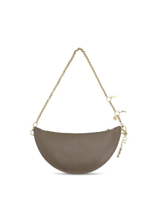 Chloé Gray Shoulder Bag Icons Calf Leather (Bos Taurus)