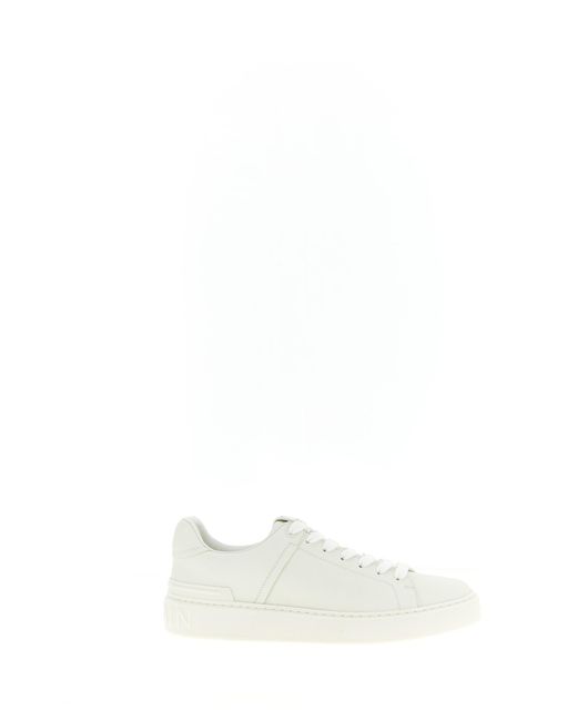 Balmain White 'B-Cout' Sneakers for men