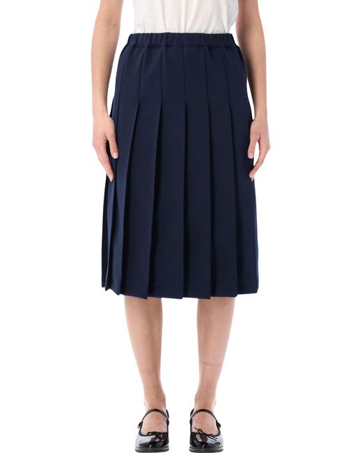 Comme des Garçons Blue Girl Pleated Skirt