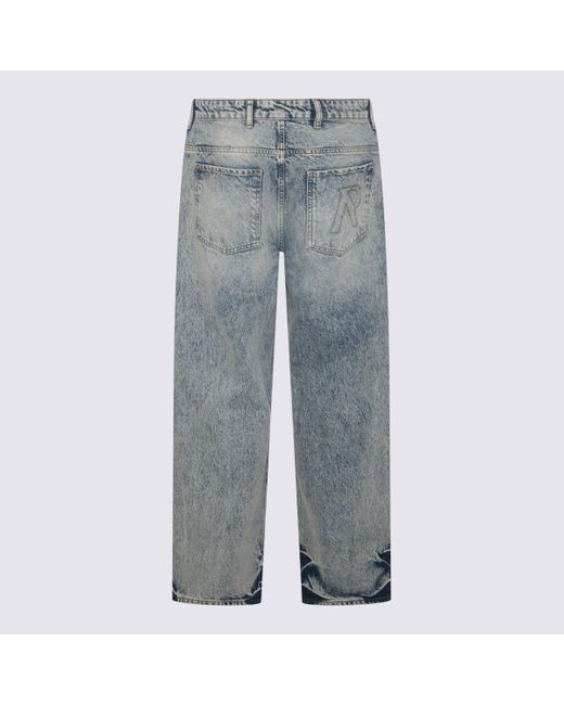 Represent Blue Cotton Denim Jeans for men