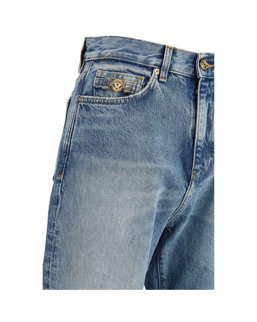 Versace Blue Cotton Jeans Denim for men