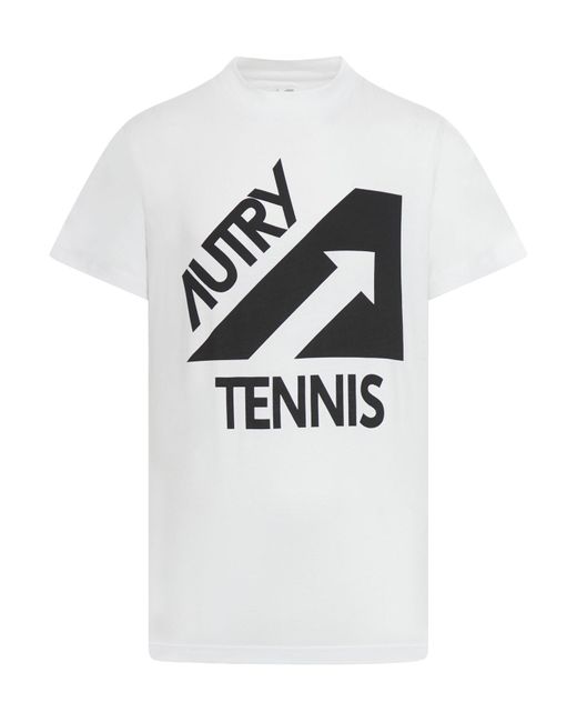 Autry White T-shirt Tennis for men