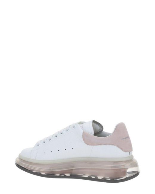 Alexander McQueen White Oversized Lace-up Sneakers