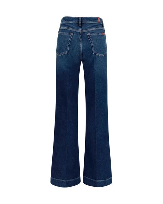 7 For All Mankind Blue Jeans Modern Dojo Cotton
