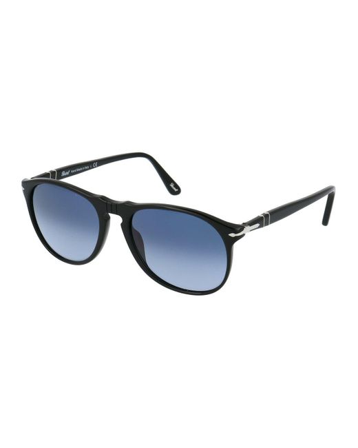 Persol Blue Round Frame Sunglasses for men