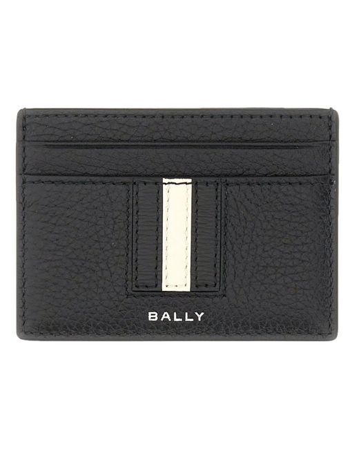 Bally Black Ribbon Card Holder for men