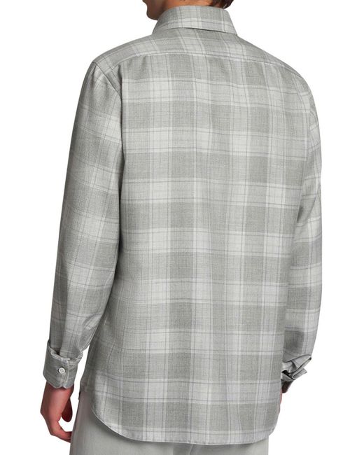 Kiton Gray Shirt Cashmere for men