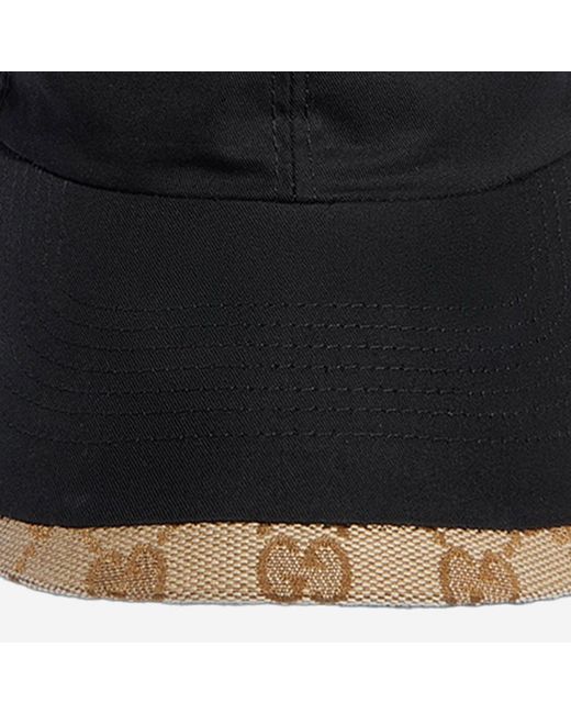 Gucci Black Baseball Cap Cotton-Blend Hat for men