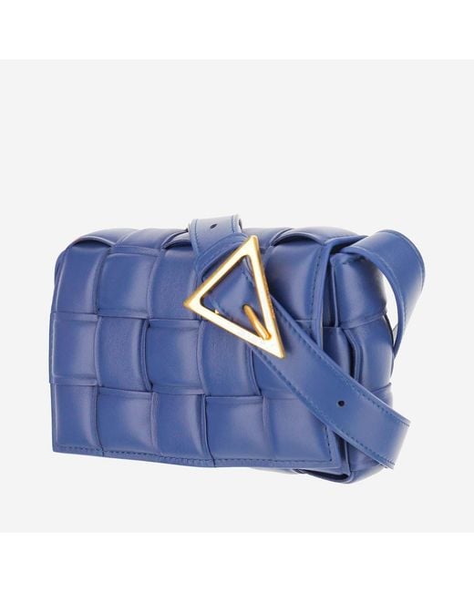 Bottega Veneta Blue Padded Cassette Bag Lambskin Shoulder