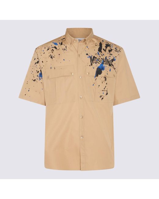Moschino Natural Cotton Shirt for men