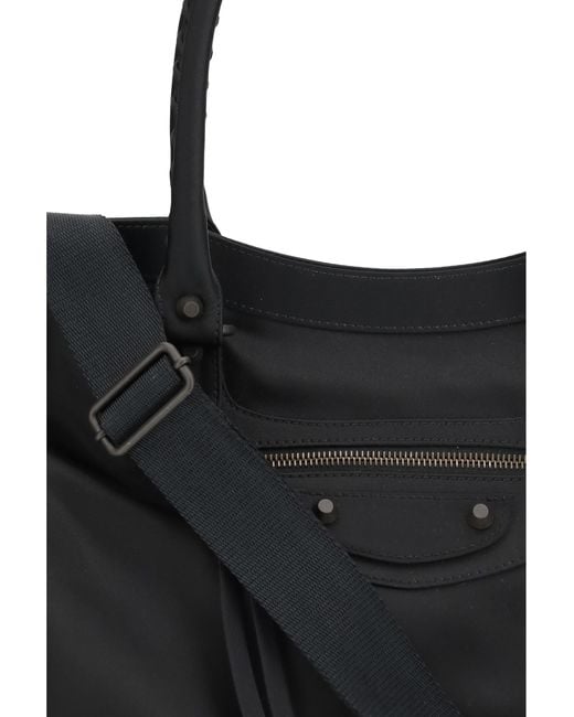 Balenciaga Black Handbag Le City Grande Polyamide Shoulder Bags for men