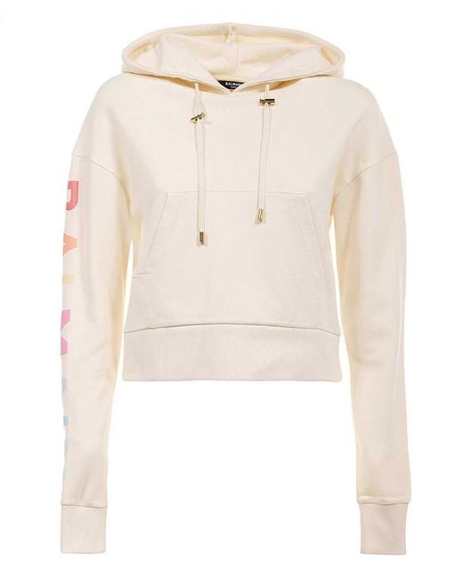 Balmain Women's Natural Cotton Hoodie