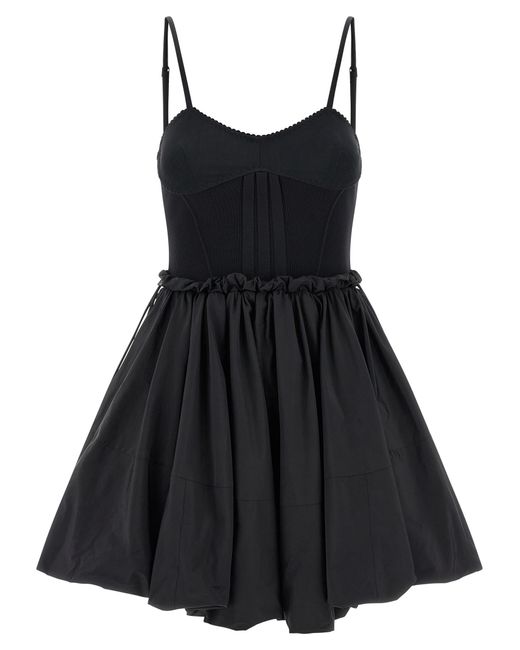 The Attico Black Taffeta Dress