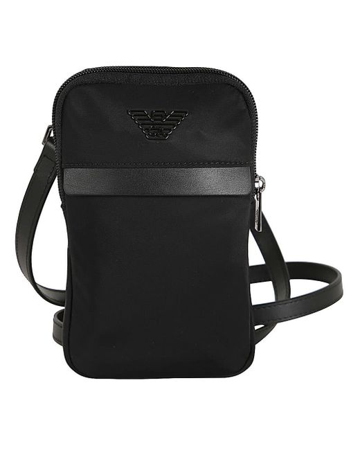 Emporio Armani Black `S Tech Case Bags for men