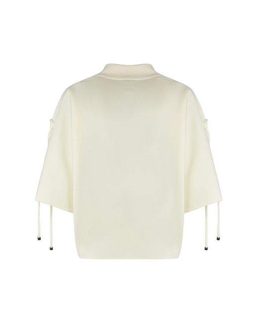 Max Mara White Sweater Bevanda Wool Virgin