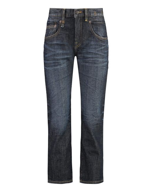 R13 Blue 5-pocket Straight-leg Jeans