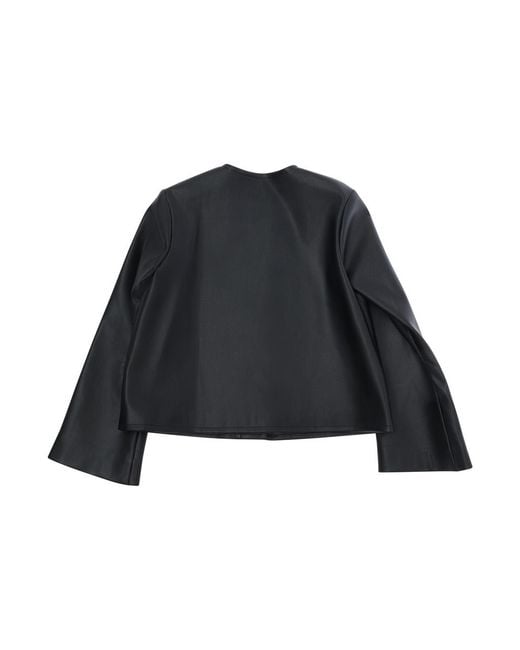 Marni Blue Girls Ecoleather Jacket Polyester Blazers
