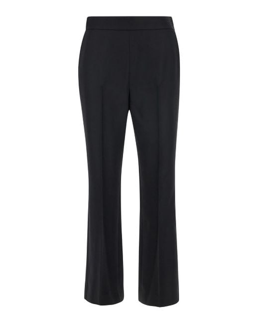 Gucci Black Flared Pants With Pences