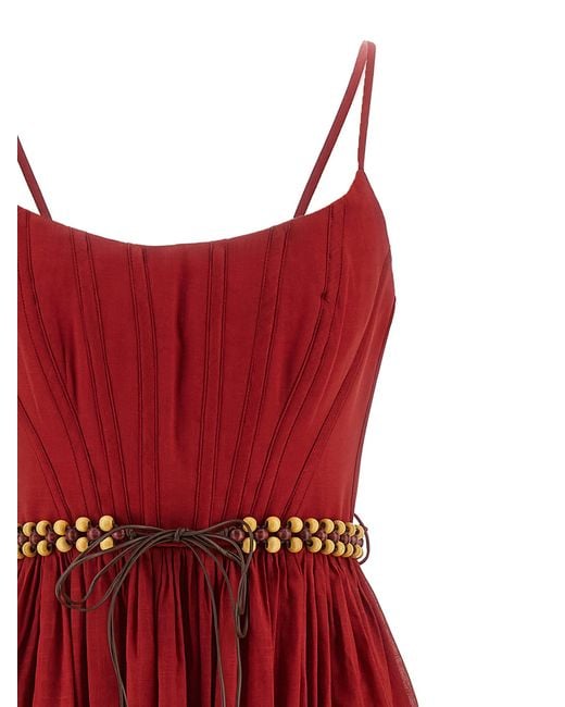 Zimmermann Red Rhiannon Dress