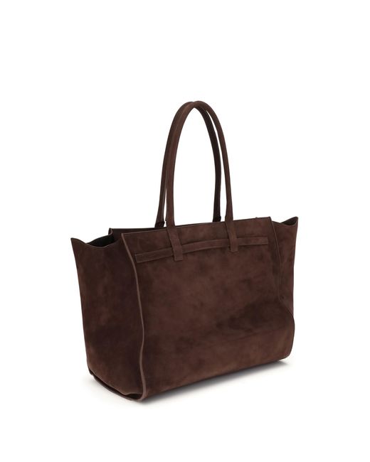 Benedetta Bruzziches Brown Shoulder Bag Mame Weekend Mulled Wine Nubuck/Mulled Calf Leather (Bos Taurus)