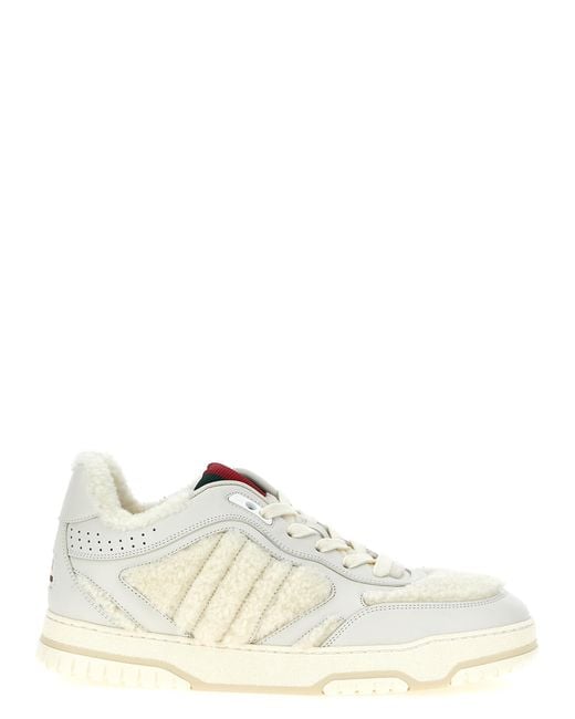 Gucci White Re-Web Sneakers