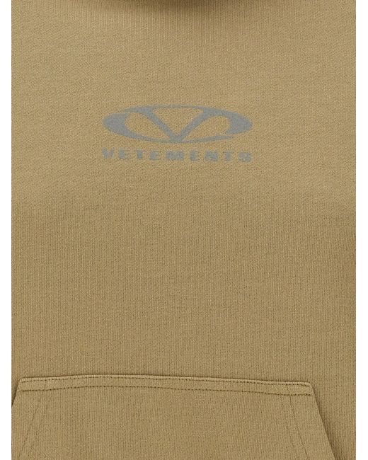 Vetements Natural 'Oval Logo' Hoodie