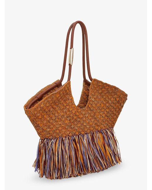 Zimmermann Brown Shoulder Bag Golden Time Raffia